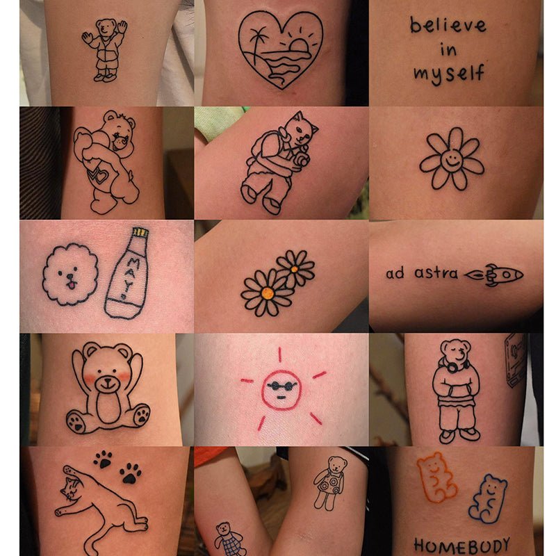 Little Tattoos — “Believe in yourself” temporary tattoo, get it