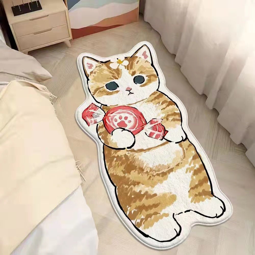 New Lovely Cat Cartoon Rug Mat - Kirakira World - grungestyle - kawaii fashion -kawaii store-kawaii aesthetic - kawaiistyle