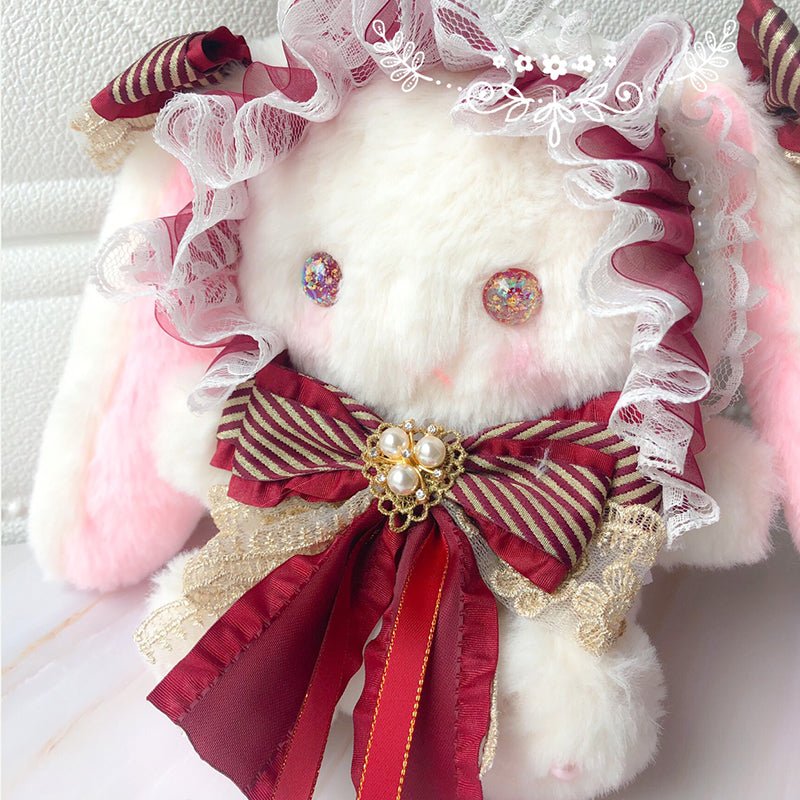 [ORIGINAL HANDMADE PLUSH BAG] Princess Rabbit In Winter Castle - Kirakira World - grungestyle - kawaii fashion -kawaii store-kawaii aesthetic - kawaiistyle