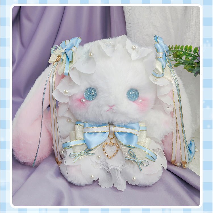 [ORIGINAL HANDMADE PLUSH BAG] Sea Pearl Rabbit Wizard - Kirakira World - grungestyle - kawaii fashion -kawaii store-kawaii aesthetic - kawaiistyle