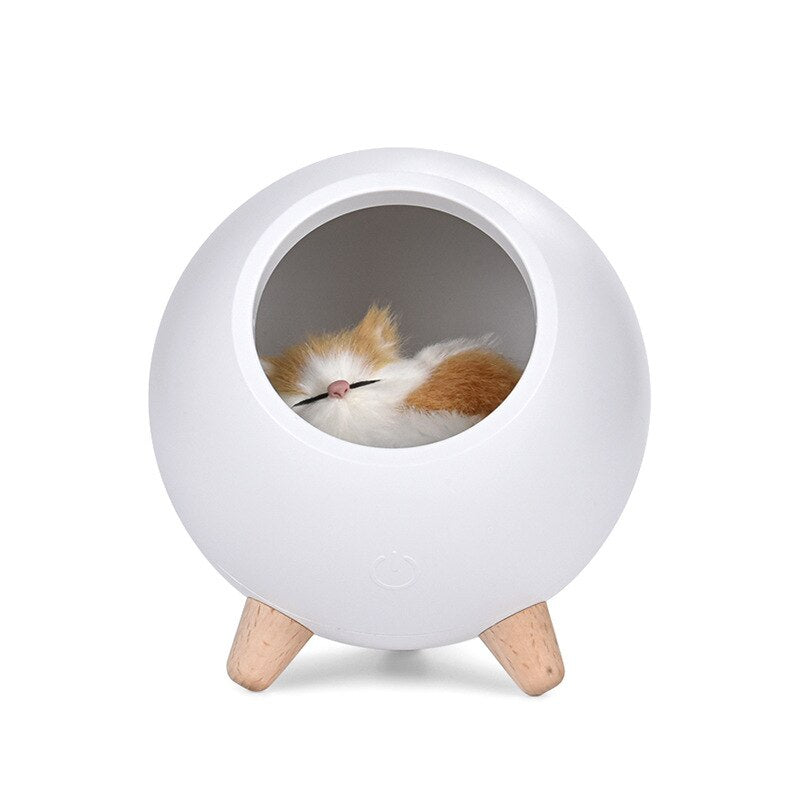 Original Cute Sleeping Cat LED Night Lamp & Bluetooth speaker - Kirakira World - grungestyle - kawaii fashion -kawaii store-kawaii aesthetic - kawaiistyle