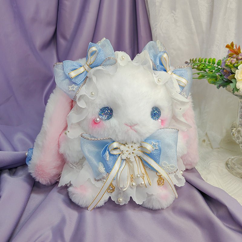 [ORIGINAL HANDMADE PLUSH BAG] Snow Fairy Rabbit - Kirakira World - grungestyle - kawaii fashion -kawaii store-kawaii aesthetic - kawaiistyle