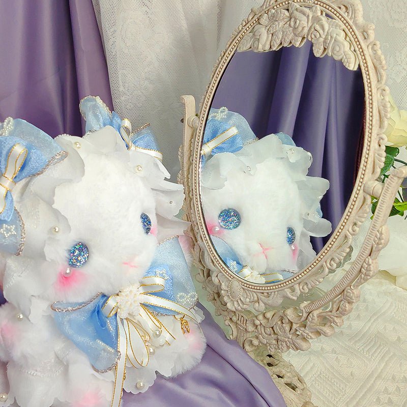 [ORIGINAL HANDMADE PLUSH BAG] Snow Fairy Rabbit - Kirakira World - grungestyle - kawaii fashion -kawaii store-kawaii aesthetic - kawaiistyle