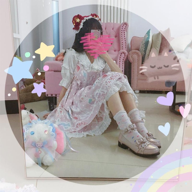 [ORIGINAL HANDMADE PLUSH BAG] Fairies of Day and Night Rabbit - Kirakira World - grungestyle - kawaii fashion -kawaii store-kawaii aesthetic - kawaiistyle