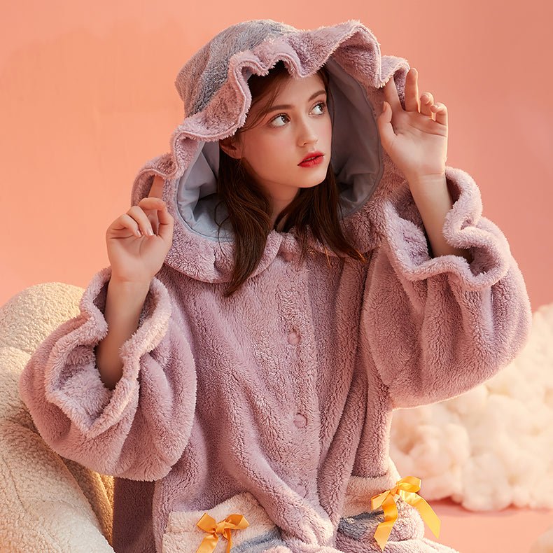 Original Little Witch Wearable Hooded Blanket Robe - Kirakira World - grungestyle - kawaii fashion -kawaii store-kawaii aesthetic - kawaiistyle