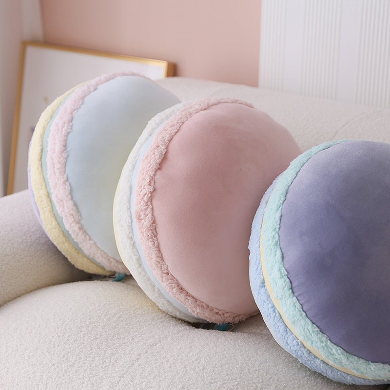 Pastel Color Macarons Cushion Pillow - Kirakira World - grungestyle - kawaii fashion -kawaii store-kawaii aesthetic - kawaiistyle