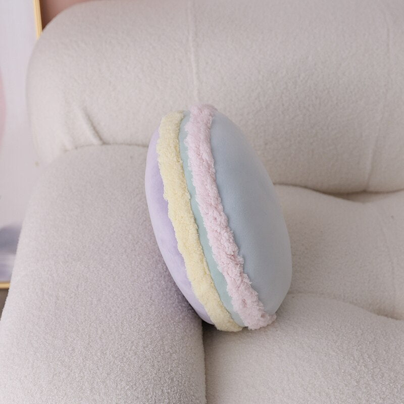 Pastel Color Macarons Cushion Pillow - Kirakira World - grungestyle - kawaii fashion -kawaii store-kawaii aesthetic - kawaiistyle