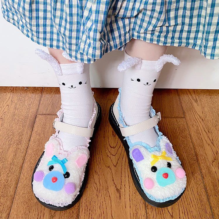 Posh Rabbit Ear Quarter Socks - Kirakira World