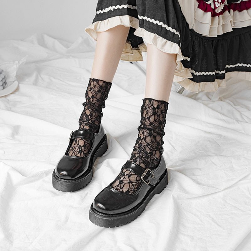 Retro Lolita Lace Socks (3 pairs ) - Kirakira World - grungestyle - kawaii fashion -kawaii store-kawaii aesthetic - kawaiistyle