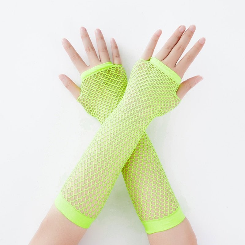 High Quality Fishnet Fingerless Gloves - Kirakira World - grungestyle - kawaii fashion -kawaii store-kawaii aesthetic - kawaiistyle
