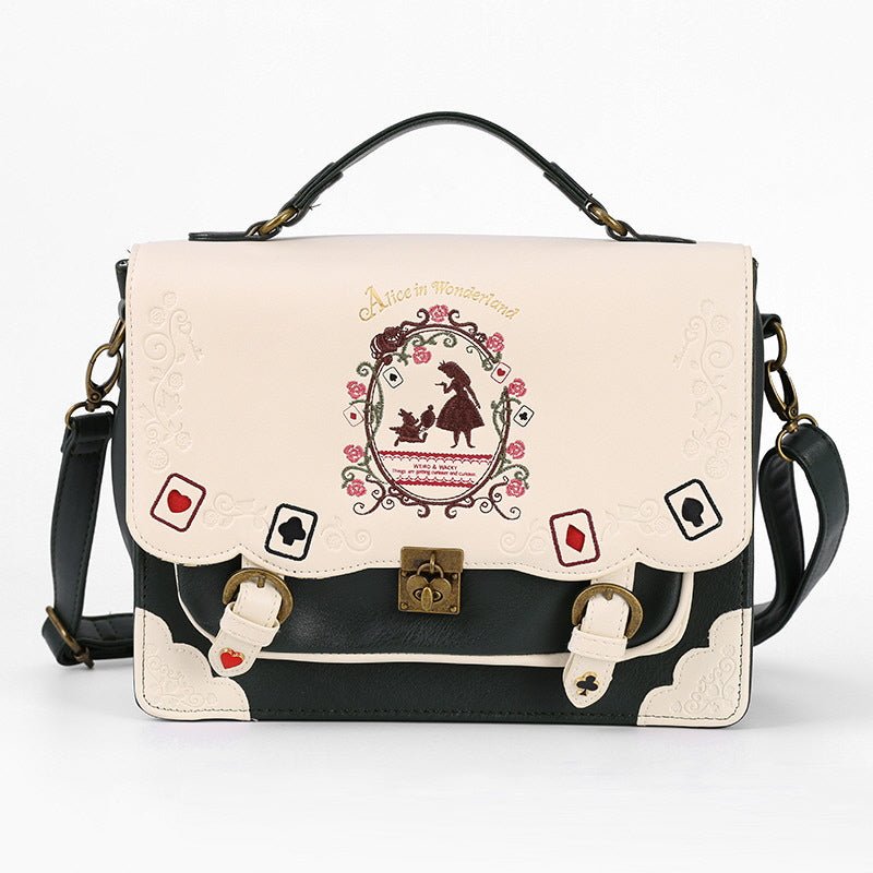 Alice In Wonderland Vintage Bag - Kirakira World - grungestyle - kawaii fashion -kawaii store-kawaii aesthetic - kawaiistyle