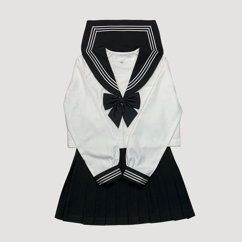 Sailor Japanese School Girl Uniform Suit - Kirakira World - grungestyle - kawaii fashion -kawaii store-kawaii aesthetic - kawaiistyle