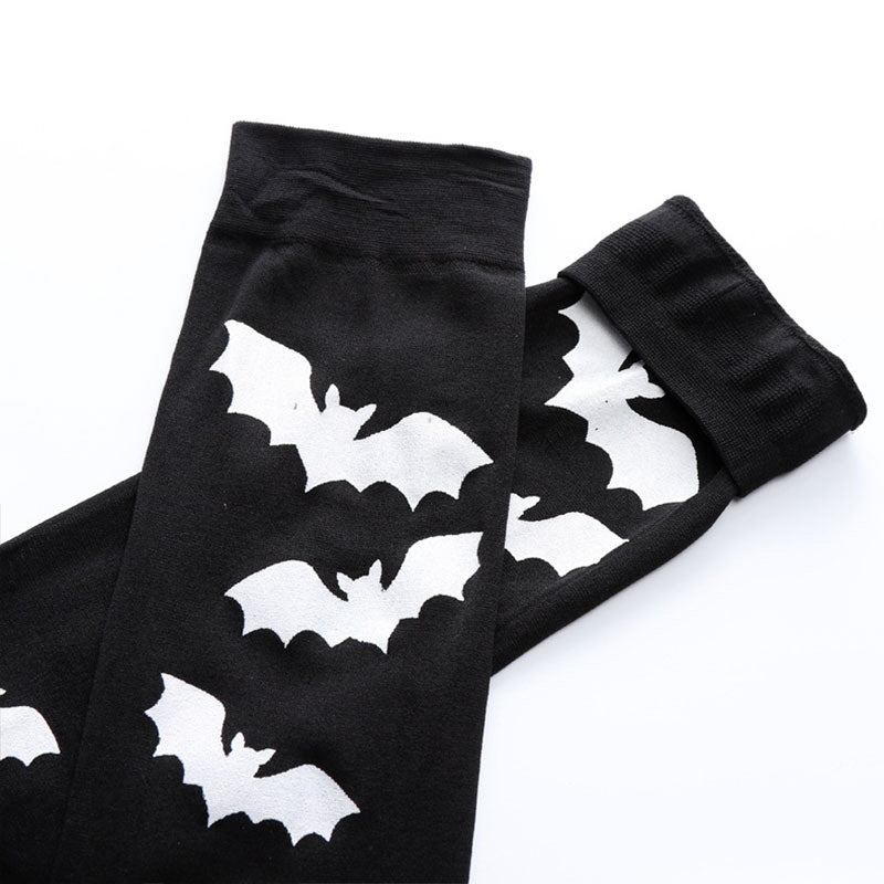 Gothic Spooky Creepy Spandex Stockings - Kirakira World - grungestyle - kawaii fashion -kawaii store-kawaii aesthetic - kawaiistyle