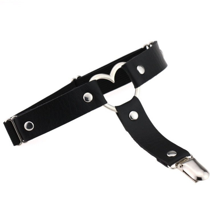 Goth Elastic Pu Leather Leg Ring Garter Belt - Kirakira World - grungestyle - kawaii fashion -kawaii store-kawaii aesthetic - kawaiistyle