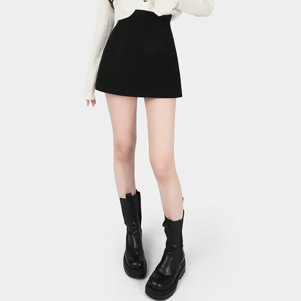 Simple Vest Black Pants Skirt - Kirakira World
