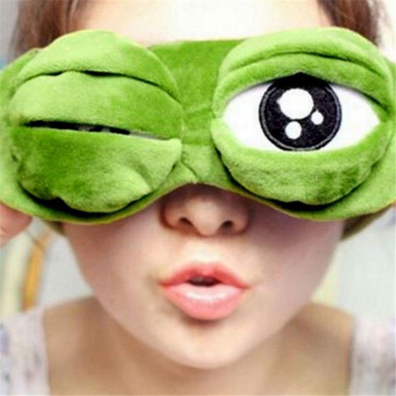 Funny Frog Plush Eye Sleep Mask – Kirakira World