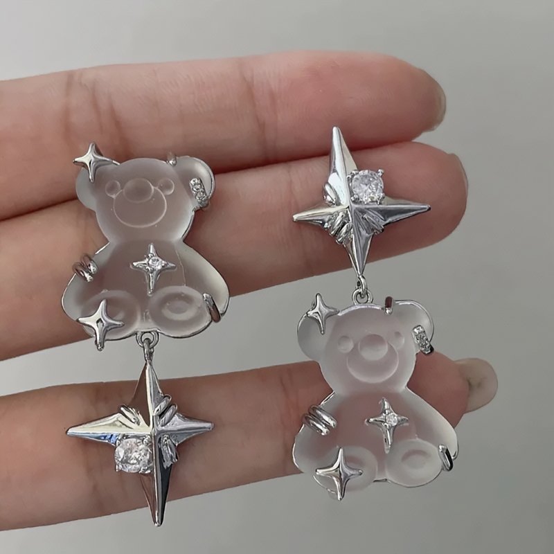 Star Bear Earrings - Kirakira World