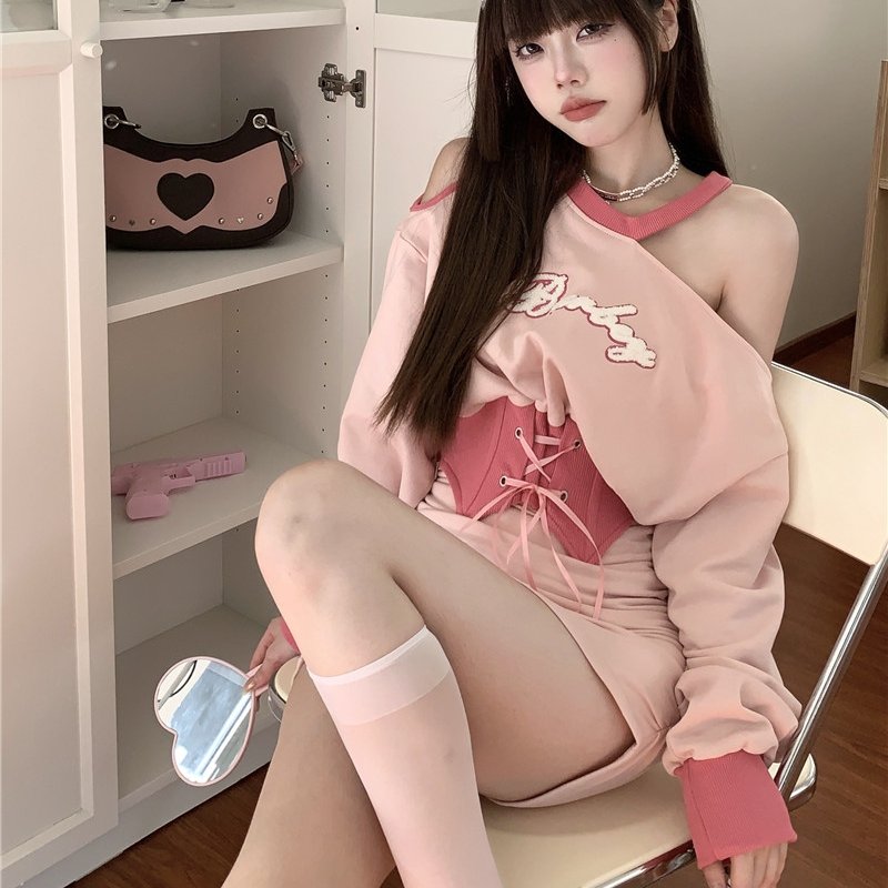 Sweet Pink Waist Corset Top/Dress - Kirakira World