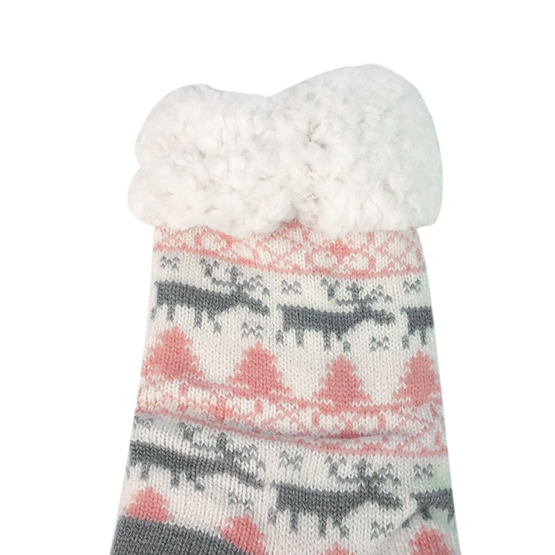 Sweet Xmas Reindeer Fleece Winter Socks - Kirakira World - grungestyle - kawaii fashion -kawaii store-kawaii aesthetic - kawaiistyle