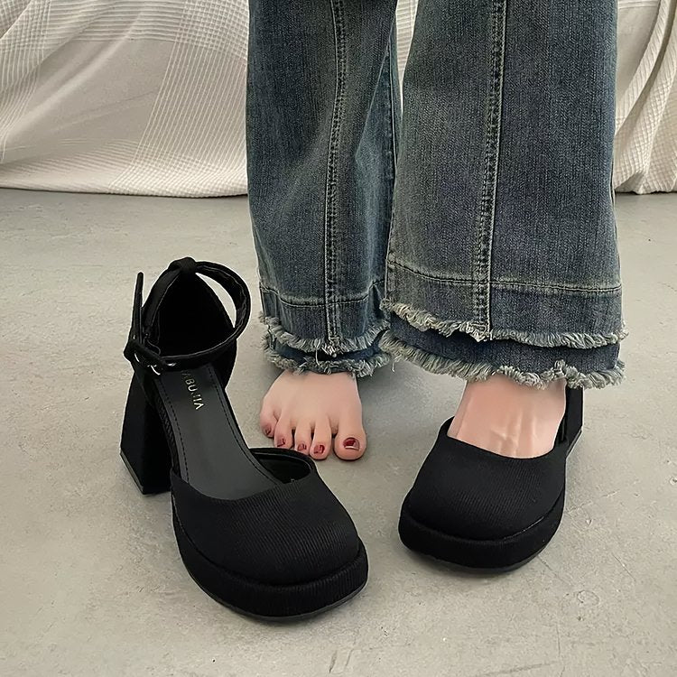 Textile Platform Heels - Kirakira World
