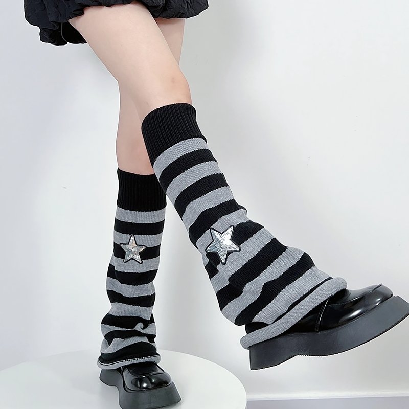 Twinkle Patch Leg Warmer Socks - Kirakira World