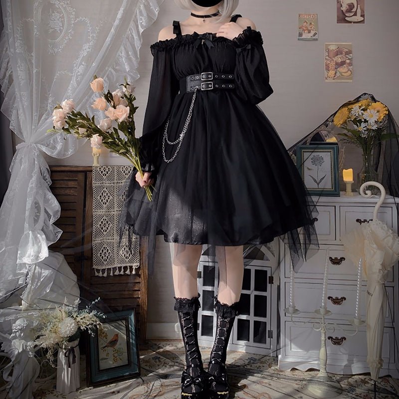 Victorian Vampire Gothic Lolita Dress - Kirakira World - grungestyle - kawaii fashion -kawaii store-kawaii aesthetic - kawaiistyle