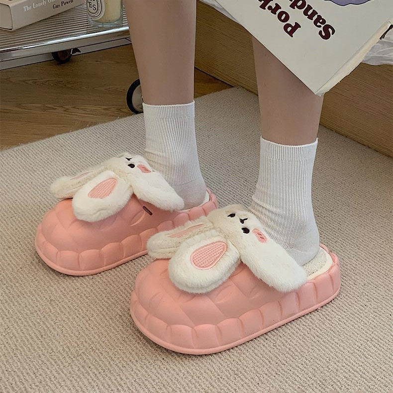 Bunny Waterproof Detachable Liner Slippers - Kirakira World - grungestyle - kawaii fashion -kawaii store-kawaii aesthetic - kawaiistyle